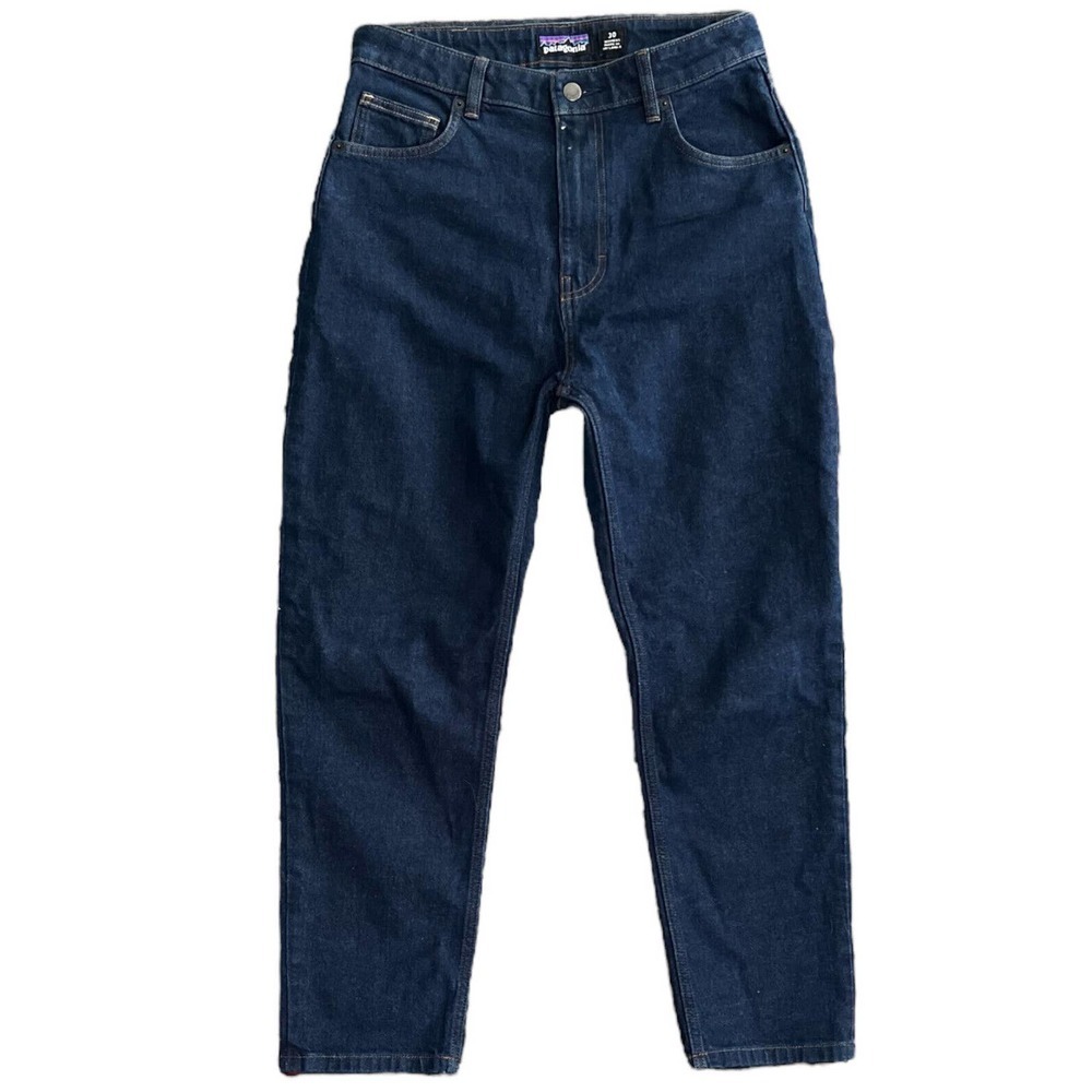 Patagonia Women Pants Size 30 Jeans Dark Wash Blue Stretch Organic Cotton
